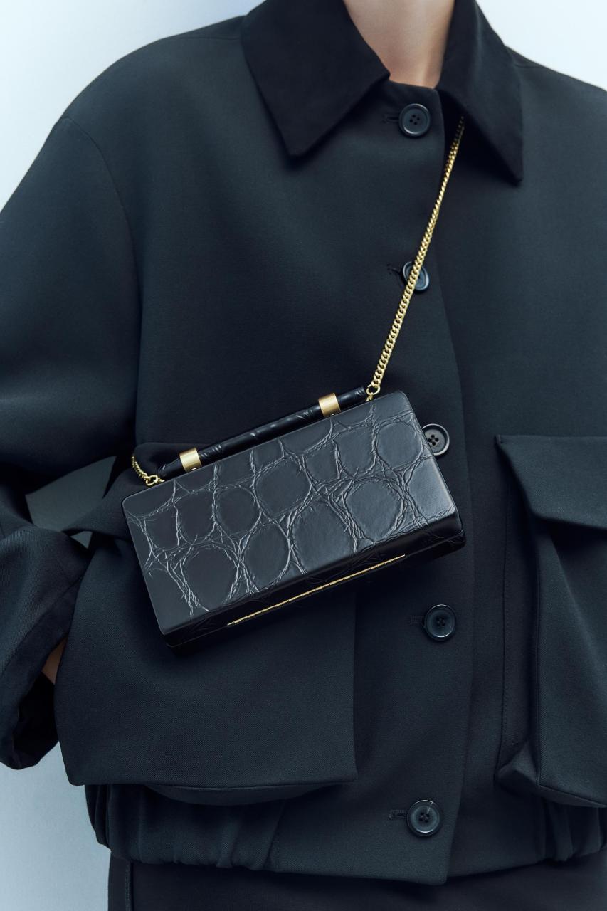 CROC BOX BAG - Black | ZARA United States