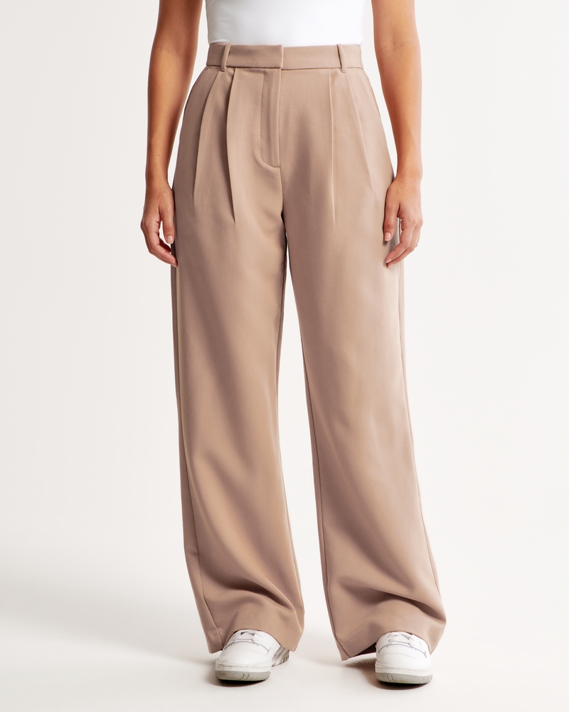 Women's Curve Love A&F Sloane Tailored Pant | Women's Clearance |  Abercrombie.com