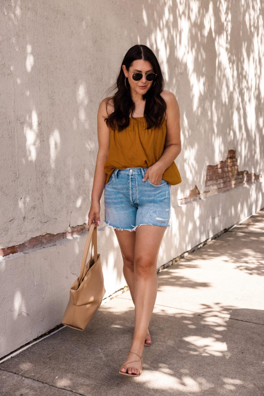 Agolde Parker Denim Shorts Review | kendi everyday