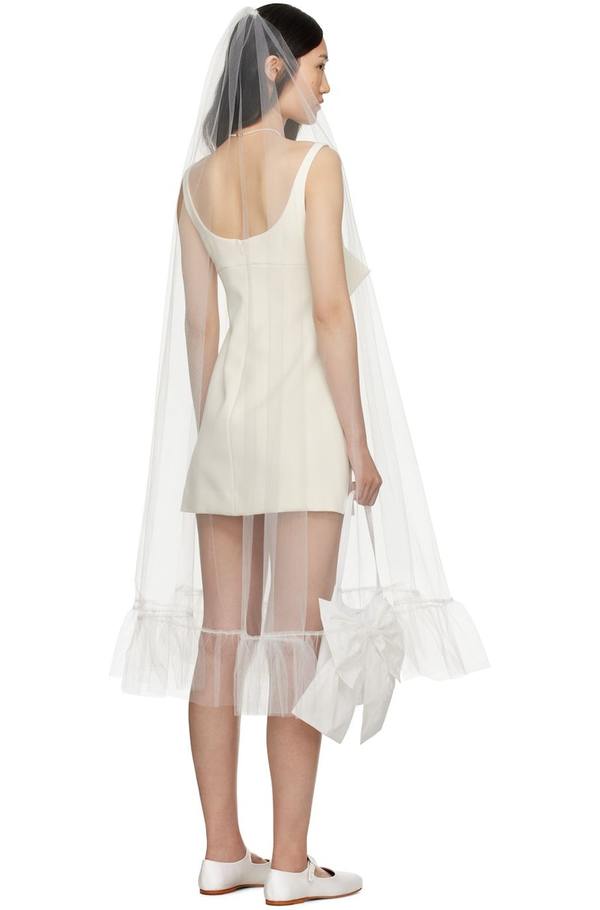 Sandy Liang SSENSE Exclusive White Khloe Veil | Garmentory