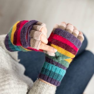 Rainbow Stripe Knit Gloves By Hayley & Co | notonthehighstreet.com