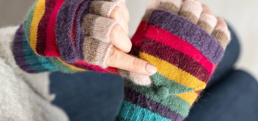 Rainbow Stripe Knit Gloves By Hayley & Co | notonthehighstreet.com